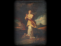 Tableau XVIIème représentant Marie Madeleine (huile sur toile)